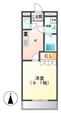 六軒駅 徒歩37分 1階の物件間取画像